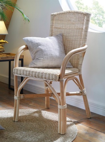 Rattanstuhl natur lackiert - rattanstuhl,,